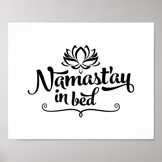 Namaste Funny Quote Poster (Voorkant)