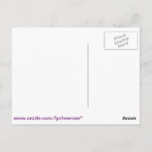 NAMASTE fuschia-briefkaart Briefkaart (Achterkant)