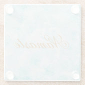 Namaste Glazen Onderzetter (Achterkant)