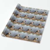Namaste Goose bows head, Natuur, Wildlife, Vogels Cadeaupapier (Uitgerold)