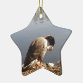 Namaste Goose bows head, Natuur, Wildlife, Vogels Keramisch Ornament (Links)