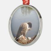 Namaste Goose bows head, Natuur, Wildlife, Vogels Metalen Ornament (Links)