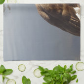 Namaste Goose bows head, Natuur, Wildlife, Vogels Theedoek (Gevouwen)