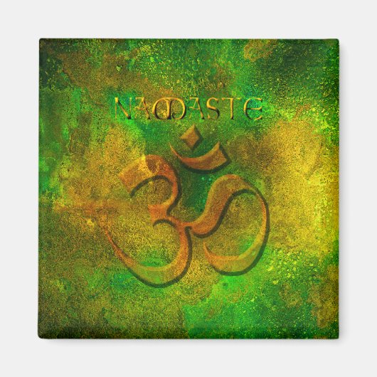 Namaste Green Gold Magnet (Voorkant)