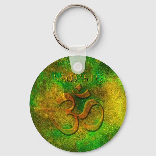 Namaste Green Gold Sleutelhanger (Voorkant)