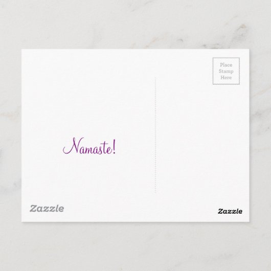 Namaste Greeting Briefkaart (Achterkant)