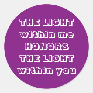 Namaste Greeting Ronde Sticker