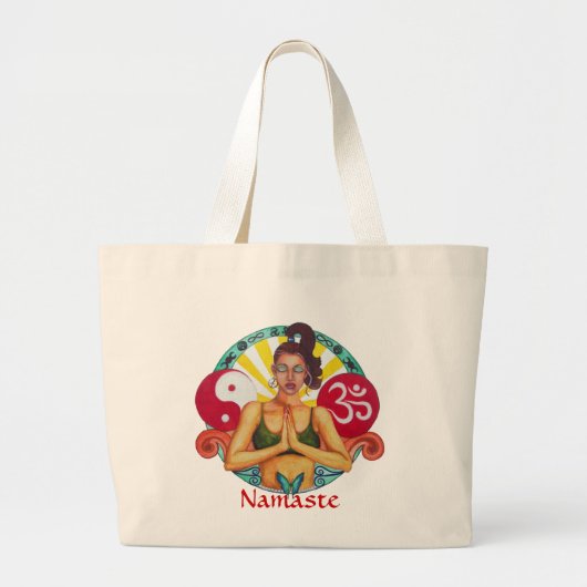 Namaste Grote Tote Bag (Voorkant)