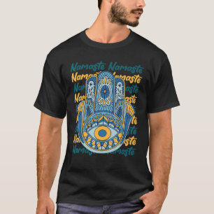 Namaste Hamsa Hand Religie Yoga Hinduïsme Hamsa Oo T-shirt