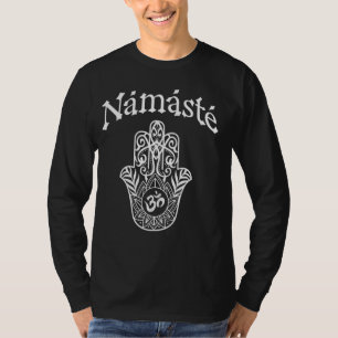 Namaste Hand Hamsa Yoga Hinduism Vedas OHM T-shirt