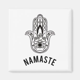 Namaste Hand Hamsa Yoga Hinduisme Veda's Ohm Magneet