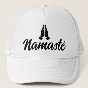 Namasté handen samen logo trucker hoed trucker pet