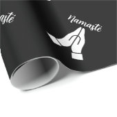 Namasté handen samen symbool aangepaste verjaardag cadeaupapier (Rol Hoek)