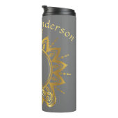 Namaste Hands Reis waterfles Thermosbeker (Geroteerd rechts)