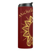 Namaste Hands Reis waterfles Thermosbeker (Gedraaid links)