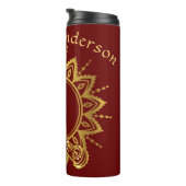 Namaste Hands Reis waterfles Thermosbeker (Geroteerd rechts)