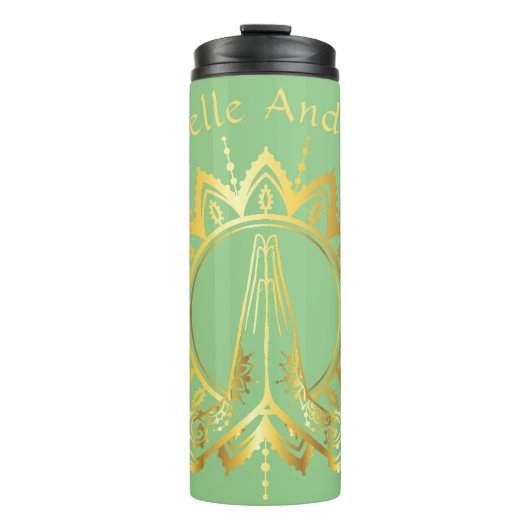 Namaste Hands Travel Mug Thermosbeker (Voorkant)