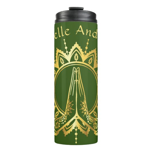 Namaste Hands Travel Mug Thermosbeker (Voorkant)