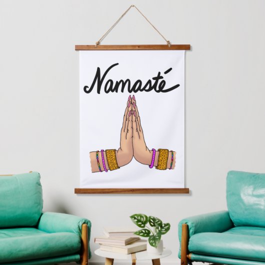 Namaste" Hangend Wandkleed (Woonkamer)