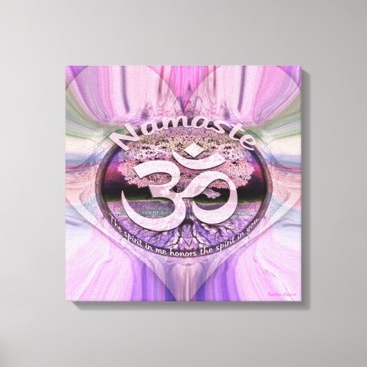 Namaste Heart Canvas Afdruk (Voorkant)