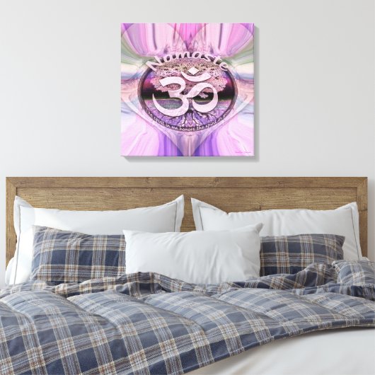 Namaste Heart Canvas Afdruk (Insitu (Slaapkamer))
