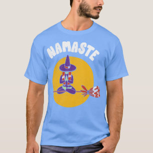 Namaste Heks Halloween Yoga Halloween Asanas voor T-shirt