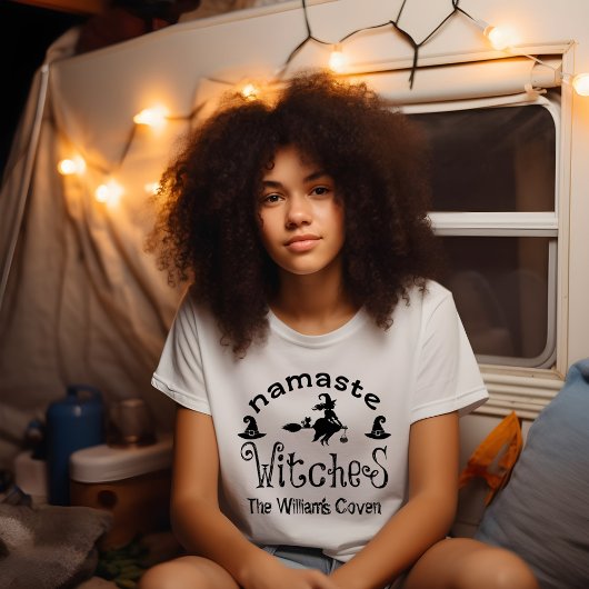 Namaste heksen T-shirt met lange mouwen