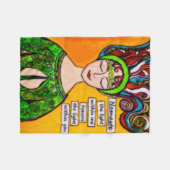 Namaste' het licht in mij vereert het licht fleece deken (Voorkant (Horizontaal))