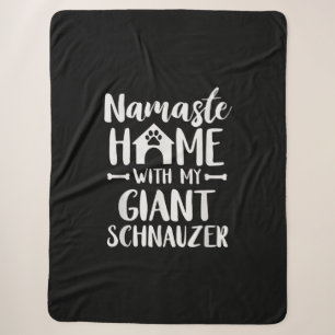 Namaste Home Giant Schnauzer - Schnauzer Lover Sherpa Deken