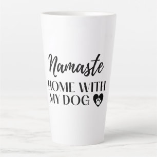 Namaste Home met mijn hond [lichte toon] Magnet Bu Latte Mok