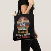  Namaste Home met mijn Honden Tshirt Yoga Love Tote Bag (Dichtbij)