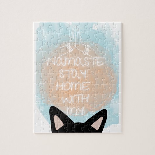 Namaste Home met mijn katten- of hondenpuzzel Legpuzzel (Verticaal)