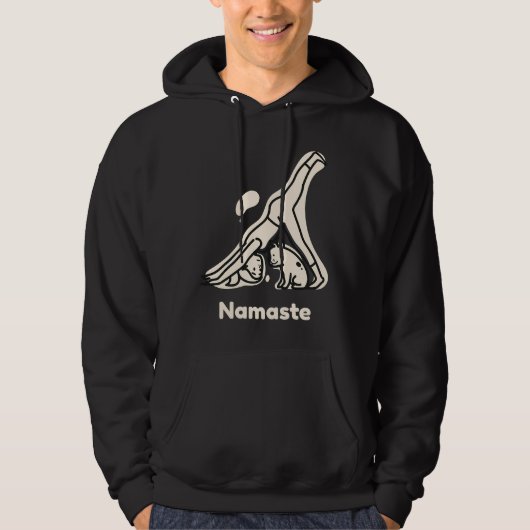 Namaste Hond Yoga Hoodie (Voorkant)