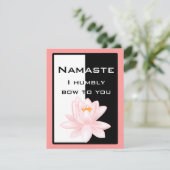 Namaste - Ik buig nederig voor je. Kaart (Staand voorkant)