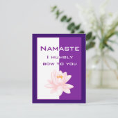 Namaste - Ik buig nederig voor je (paars) Kaart (Staand voorkant)