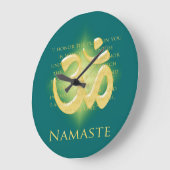 Namaste - Ik buig voor je (in groen) Grote Klok (Hoek)