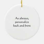 Namaste - Ik buig voor je (in het zwart) Keramisch Ornament (Achterkant)