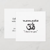 Namaste - Ik buig voor je. Kaart (Voorkant / Achterkant)
