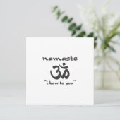 Namaste - Ik buig voor je. Kaart (Staand voorkant)