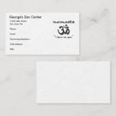 Namaste - Ik buig voor je. Visitekaartje (Voorkant / Achterkant)