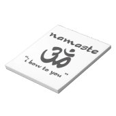 Namaste - Ik ga naar je toe Notitieblok (Linkerzijde)