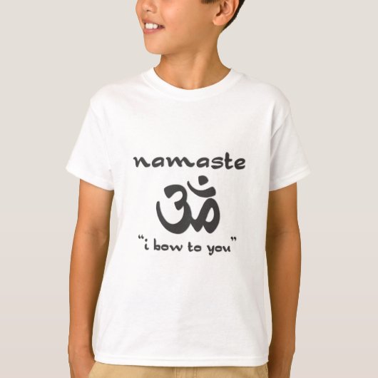 Namaste - Ik ga naar je toe T-shirt (Voorkant)