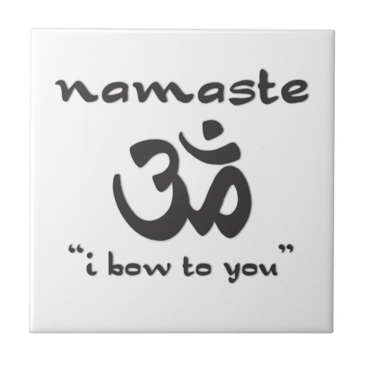 Namaste - Ik ga naar je toe Tegeltje (Voorkant)
