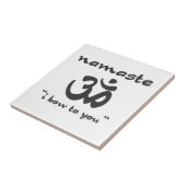 Namaste - Ik ga naar je toe Tegeltje (Zijkant)