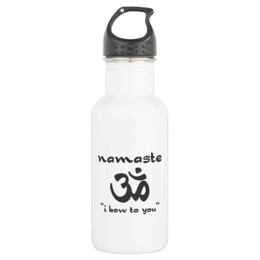 Namaste - Ik ga naar je toe Waterfles (Voorkant)
