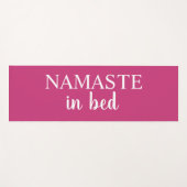 Namaste in bed Bright Pink Yoga Mat (Voorkant (horizontaal))