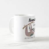 NAMASTE IN BED Grappige SLOTH Yoga MOK gepersonali (Voorkant links)