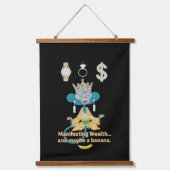 Namaste In Bed Hangend Wandkleed (Voorkant)