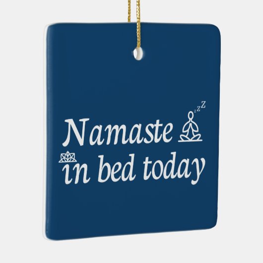 Namaste in Bed Keramisch Ornament (Rechts)