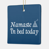Namaste in Bed Keramisch Ornament (Links)